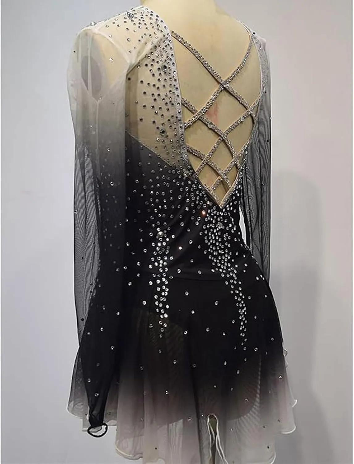 Ice Figure Skating Dress Crystal Roller Skate Performance Costume Professional Ballet Competition Clothing