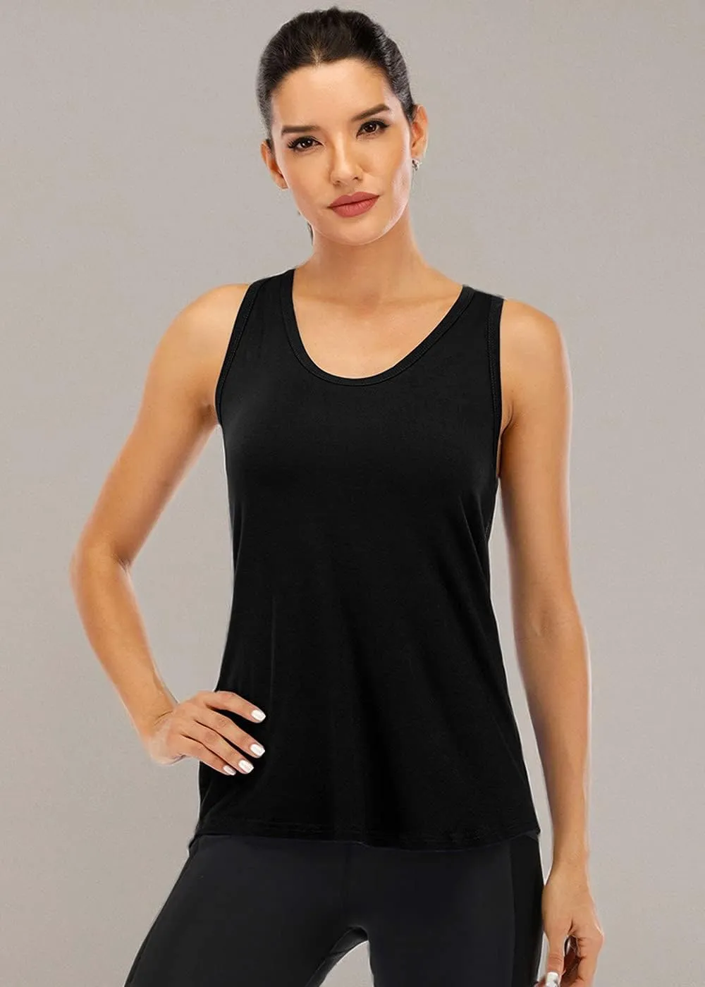 ICTIVE Workout Tank Tops for Women Sleeveless Yoga Shirts for Women Mesh Racerback Muscle Tank Tops