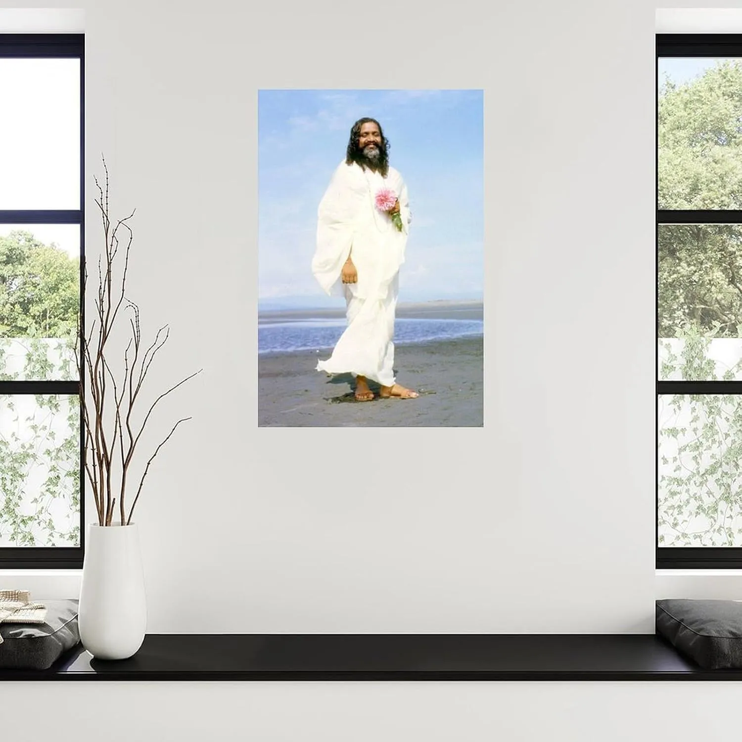 Indian Yoga Master Maharishi Mahesh Yogi Poster (7) Canvas Painting Posters And Prints Wall Art for Living Room Bedroom Decor 24x36inch(60x90cm)