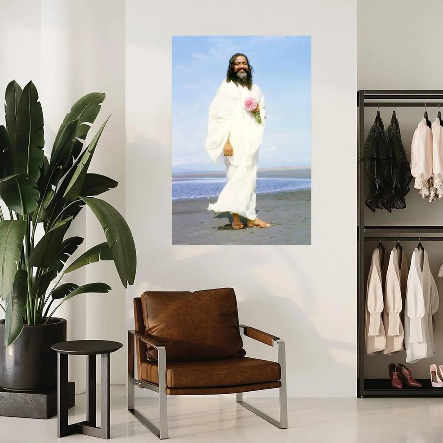 Indian Yoga Master Maharishi Mahesh Yogi Poster (7) Canvas Painting Posters And Prints Wall Art for Living Room Bedroom Decor 24x36inch(60x90cm)