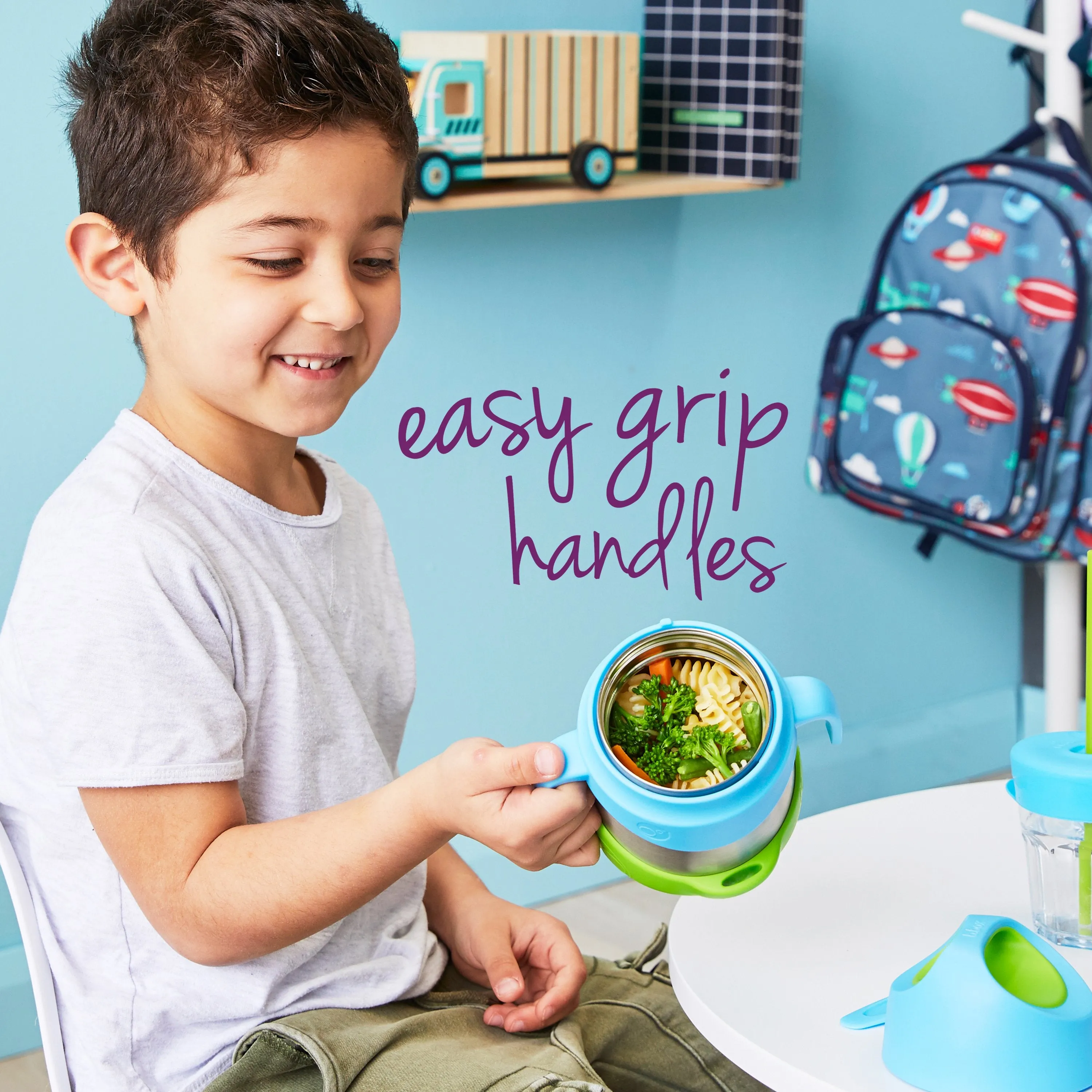 insulated food jar - emerald green