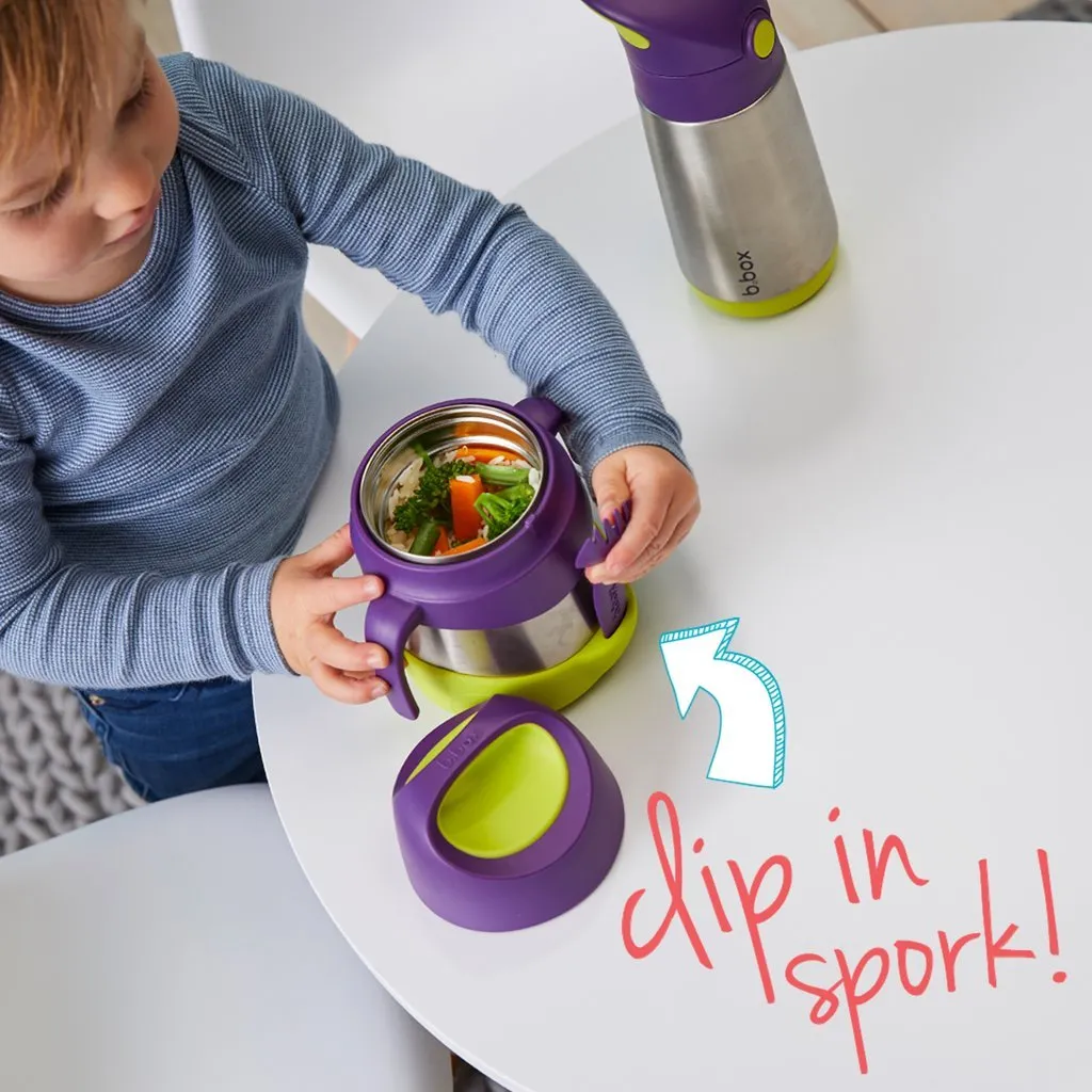 insulated food jar - lilac pop