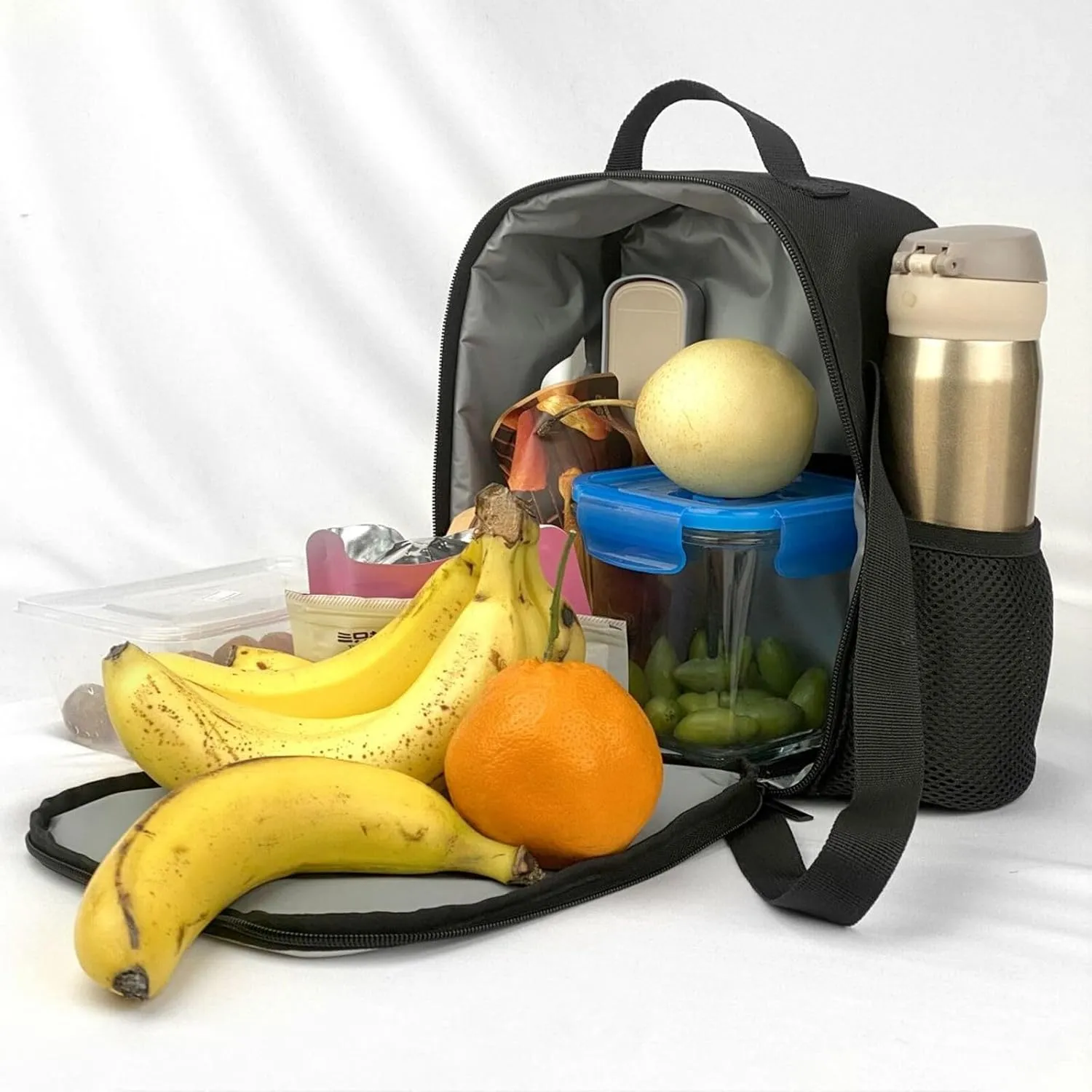 Insulated Lunch Bag American Football Field and Ball Lunch Box for Women Men Reusable Lunch Tote Bag for Work Picnic Travel