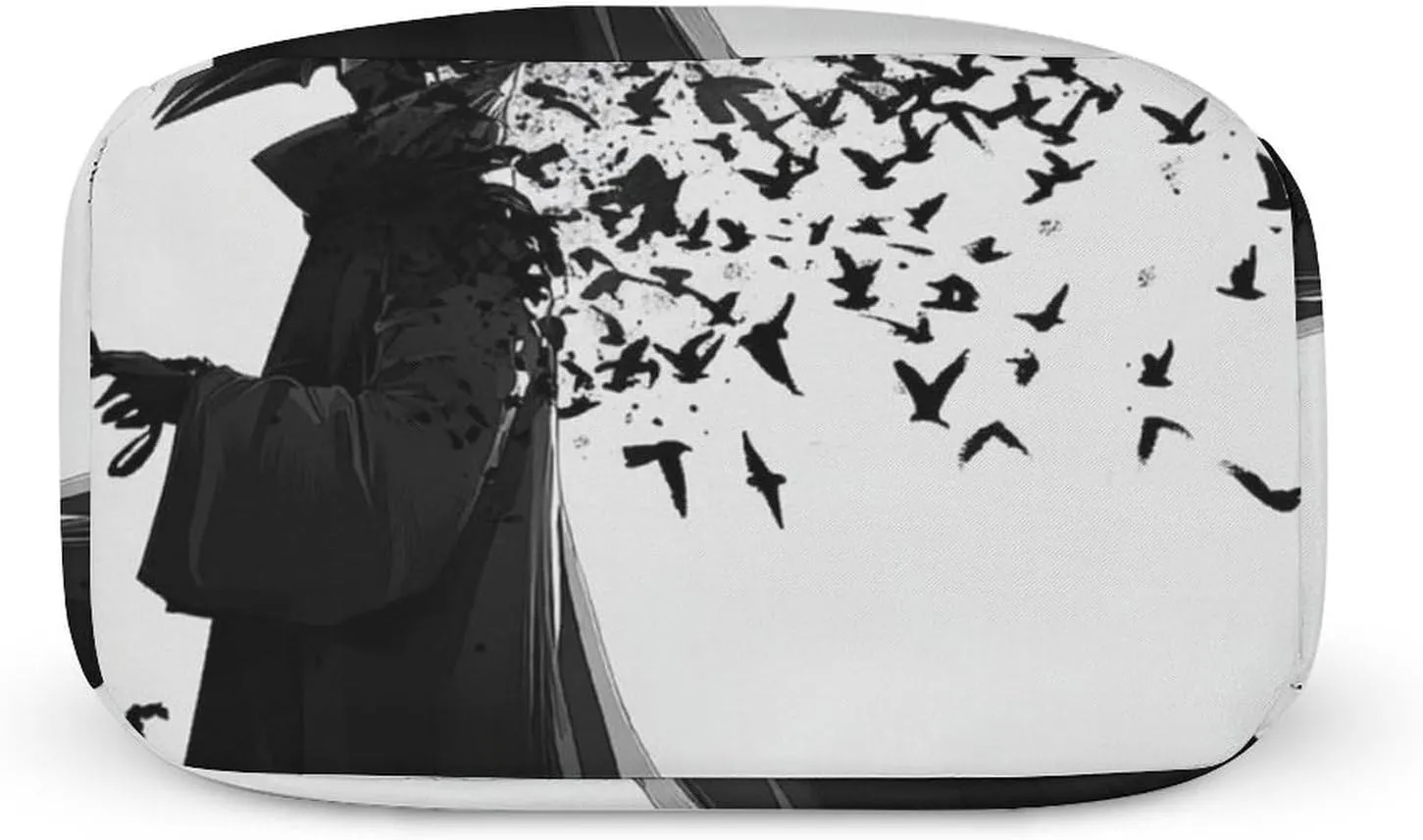 Insulated Lunch Bag, Lightweight Black Crow Raven Bird Travel Work Lunch Bags for Adults, Funny Large Capacity Meal Bag Handbag for Office, Travel