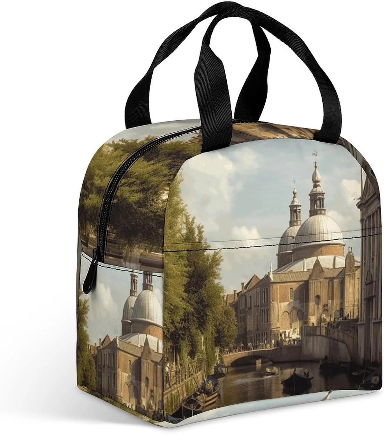 Insulated Lunch Bag Lunch Box for Woman Man Canal And Church Lunchbox Lunch Tote Bag for Work