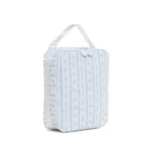 Insulated Lunch Bag Ribbon Floral Blue