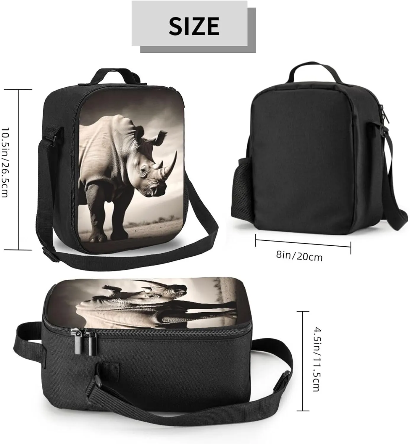 Insulated Lunch Bag South Africa animal_77922365 Lunch Box for Women Men Reusable Lunch Tote Bag for Work Picnic Travel
