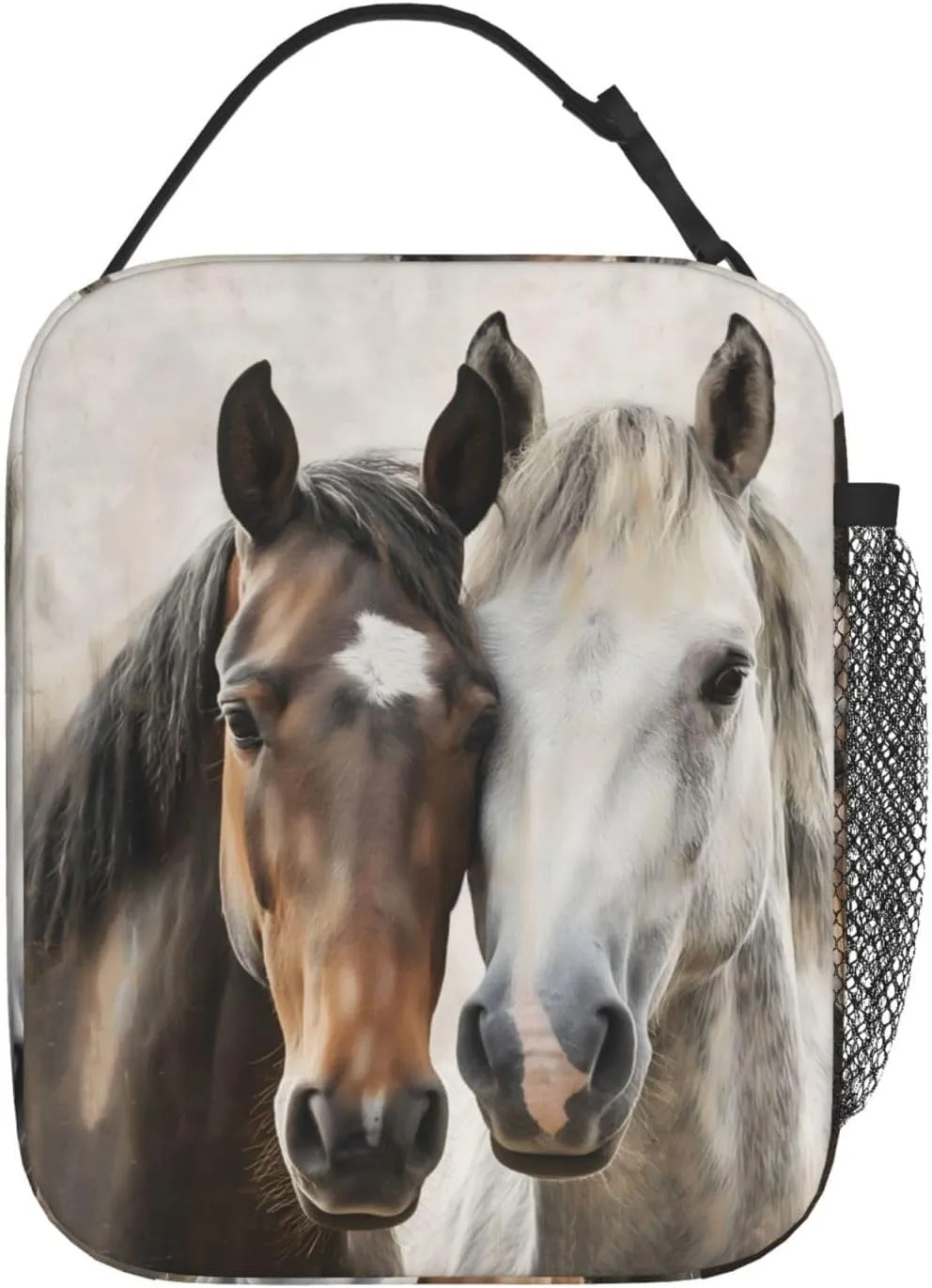 Insulated Lunch Box for Kids Boys Girls, Reusable Lunch Bag for School, Office, Work, Picnic, Travel, Horses Lunch Box