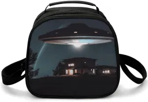 Insulated Lunch Box Spacecraft at Night Lunch Bag for Women Men Meal Bags for Work Picnic Travel