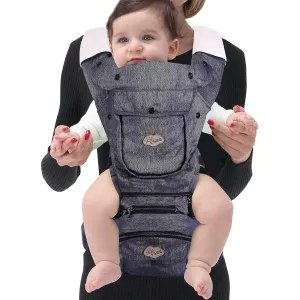 ISEE Ergonomic Baby Carrier with Hip Seat, All-Position Baby Carrier for Newborn to Toddler with Lumbar Support, Adjustable Mesh Kangaroo Front Carriers Healthy Hip and Spine for Baby Breastfeeding