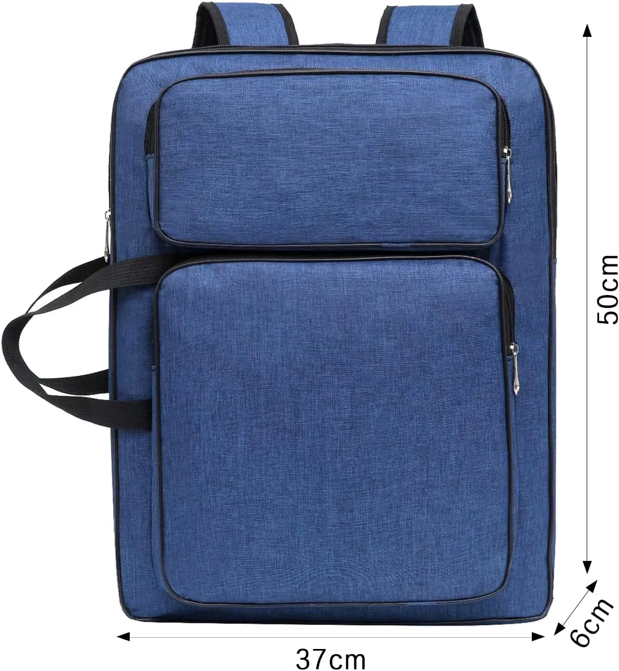 ITODA A3 Art Portfolio Carry Case Bag Drawboard Storage Tote Portable Handheld Shoulder Box Artist Drawing Board for 8k Sketch Easel Paper Palette Brush Pencil Painting Supplies