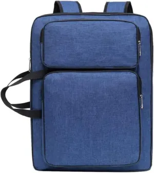 ITODA A3 Art Portfolio Carry Case Bag Drawboard Storage Tote Portable Handheld Shoulder Box Artist Drawing Board for 8k Sketch Easel Paper Palette Brush Pencil Painting Supplies