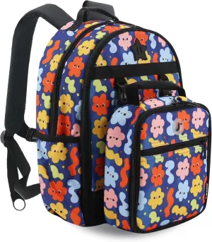 J World New York Unisex Kid's Duet Backpack with Lunch Bag Set, Baby Cloud, One Size
