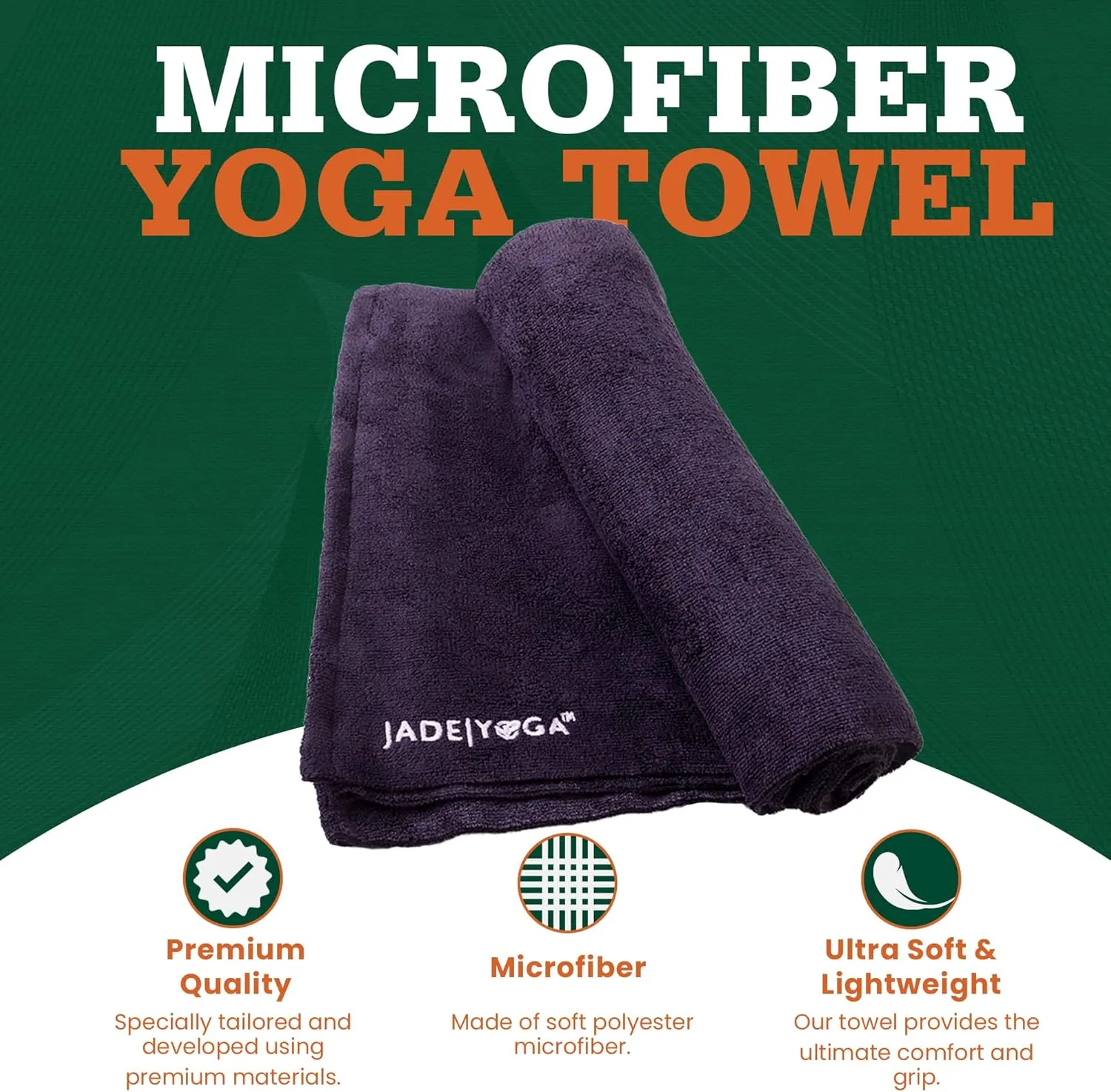 Jade Microfiber Yoga Towel