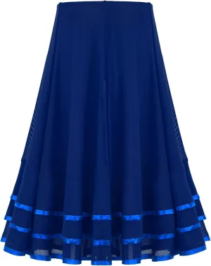 JanJean Kids Girls Ballet RAD Character Skirt Lyrical Liturgical Praise Ballerina Dancewear Vintage Full Circle Long Skirt
