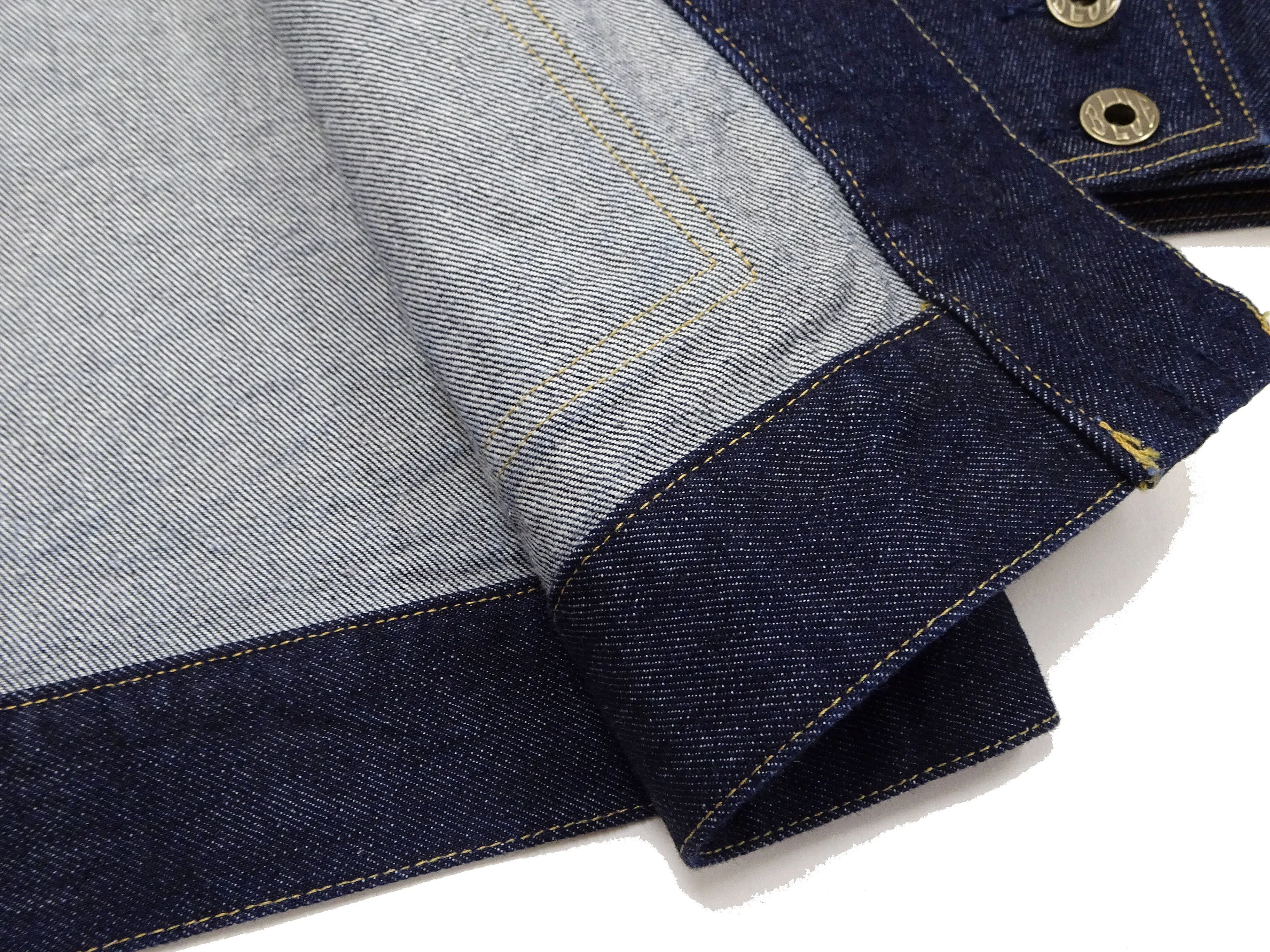 Japan Blue Jeans Denim Jacket Men's Casual Japanese Kimono-Style Haori Lightweight Outerwear JBOT1319 Indigo