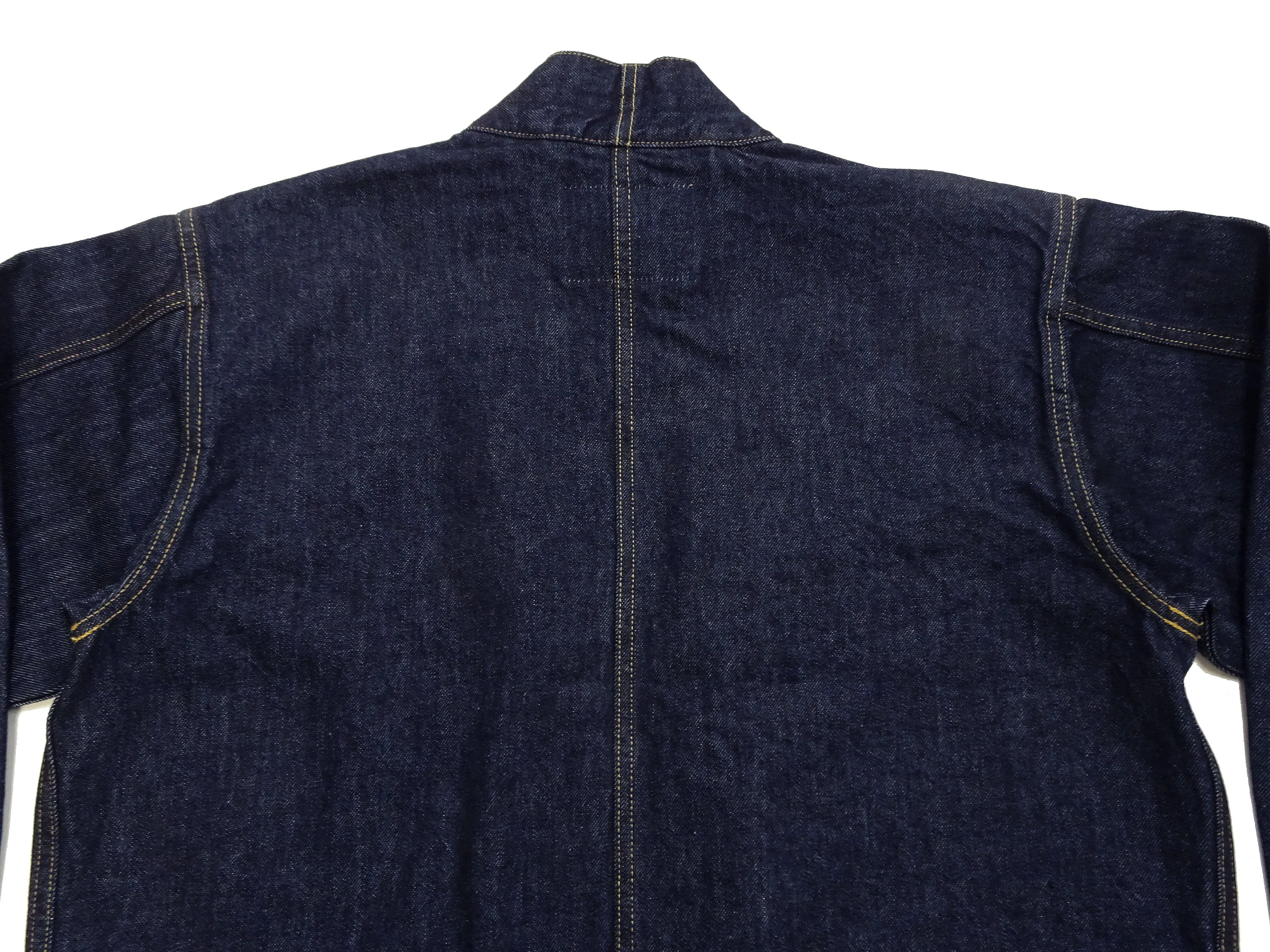 Japan Blue Jeans Denim Jacket Men's Casual Japanese Kimono-Style Haori Lightweight Outerwear JBOT1319 Indigo