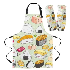 Japanese Food Apron & Owen Gloves