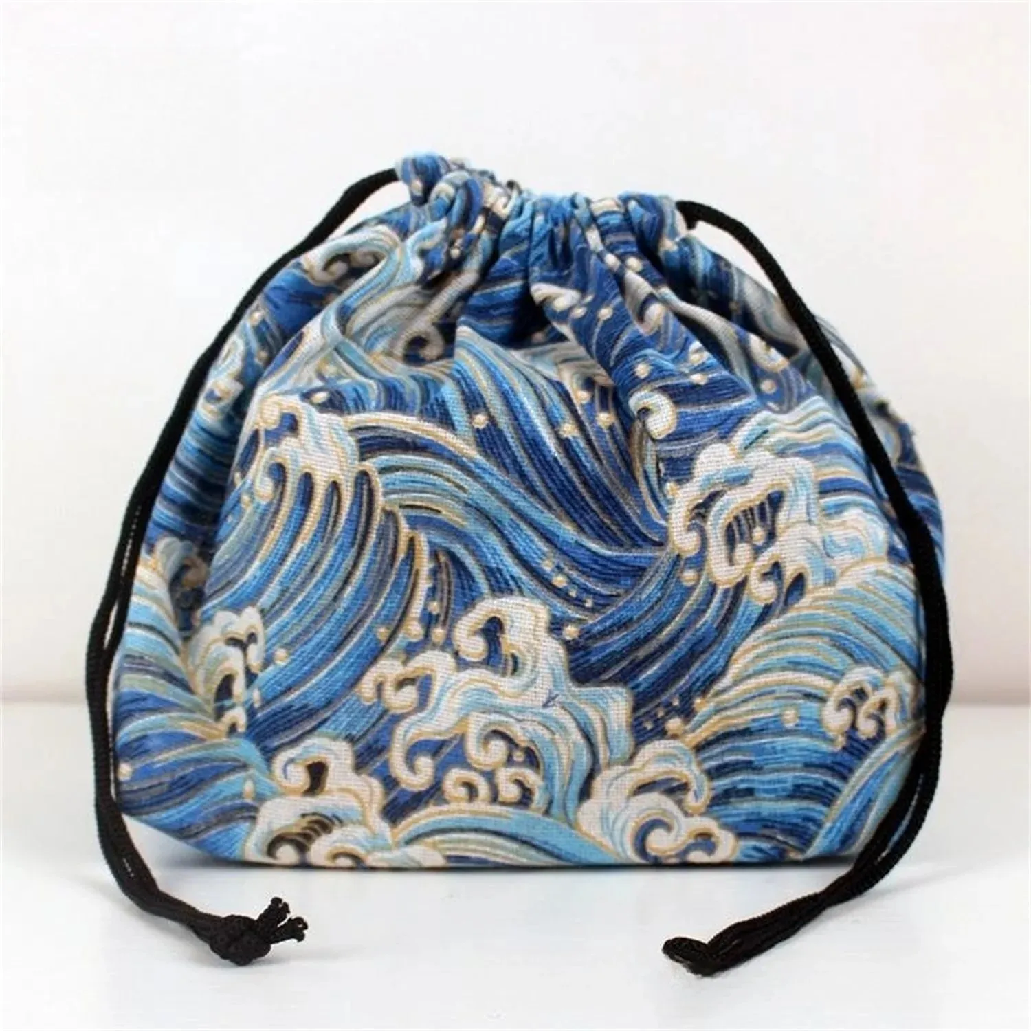 Japanese Style Drawstring Lunch Box Storage Bag – Portable and Fashionable Tote