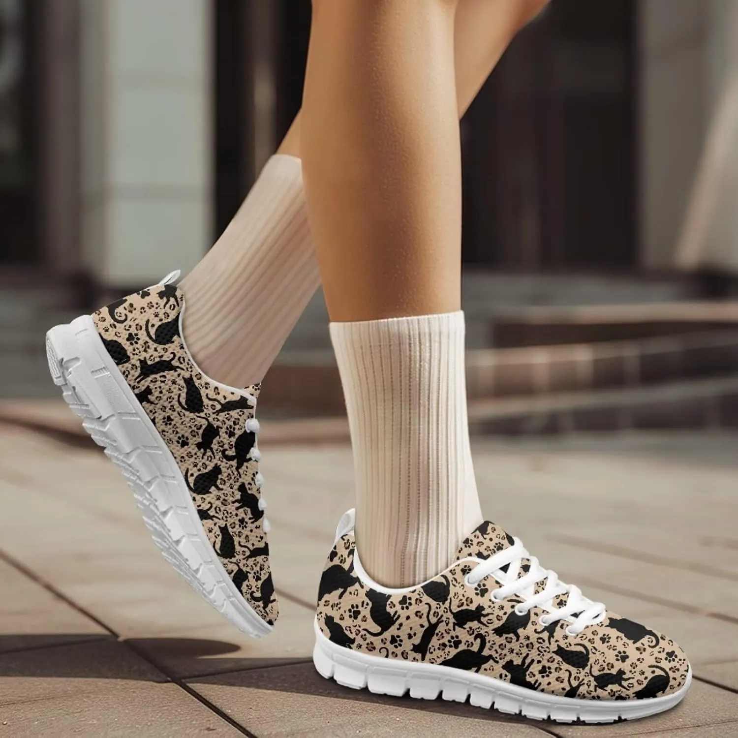Jeiento Outdoor Running Shoes for Women Men Teenager Non Slip Fashion Mesh Gym Sports Shoes Workout Casual Sneakers for Teenager Girls