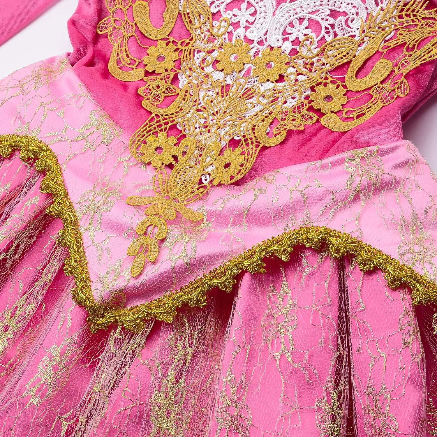 JerrisApparel Girls Pink Princess Costume Halloween Cosplay Party Dress up