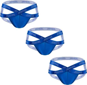 JOCKMAIL Men's Jockstrap Underwear Mesh Breathable Low Rise Mens Jock Strap Quick Dry Comfortable Fit Sports Thongs Jocks