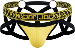 JOCKMAIL Mesh Breathable Jockstrap Athletic Supporters for Men Jock Strap Male Underwear