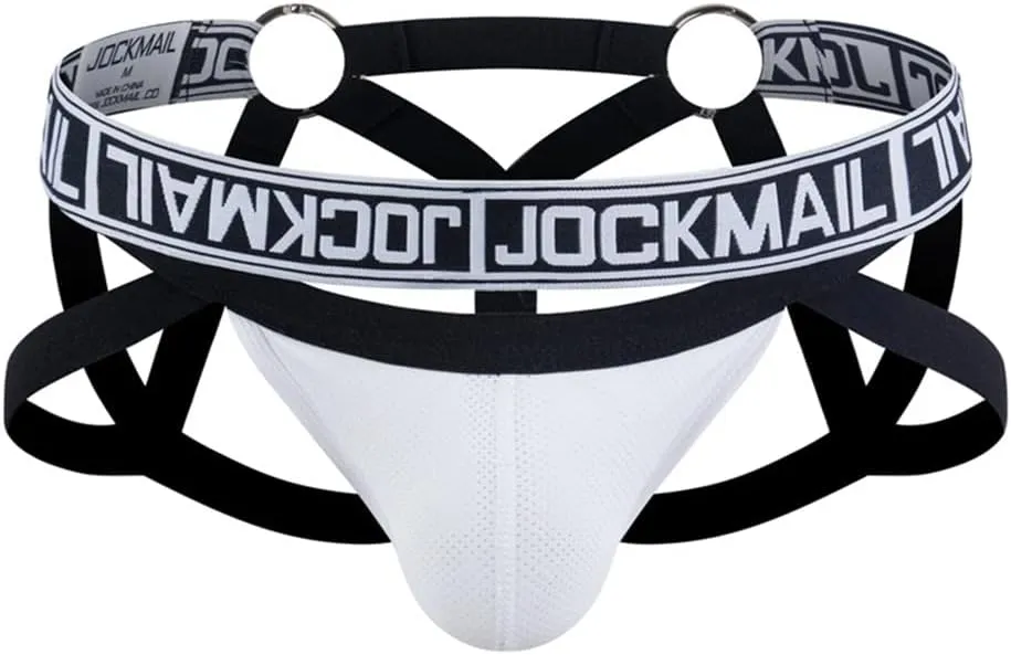 JOCKMAIL Mesh Breathable Jockstrap Athletic Supporters for Men Jock Strap Male Underwear