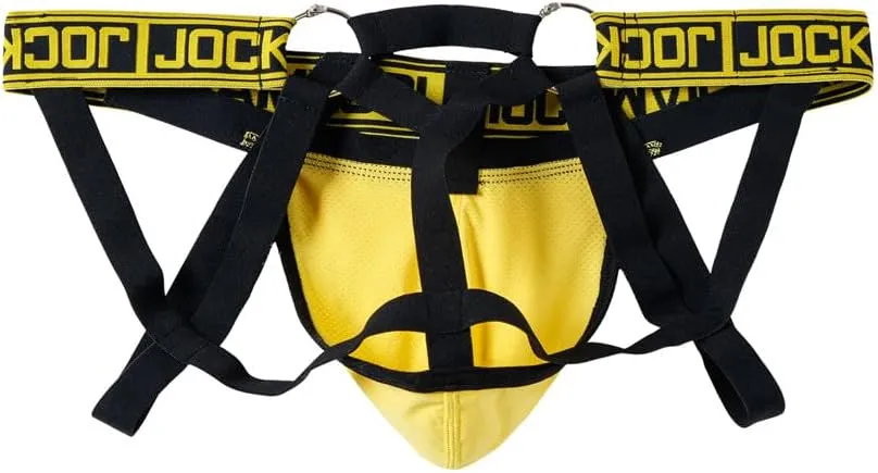 JOCKMAIL Mesh Breathable Jockstrap Athletic Supporters for Men Jock Strap Male Underwear
