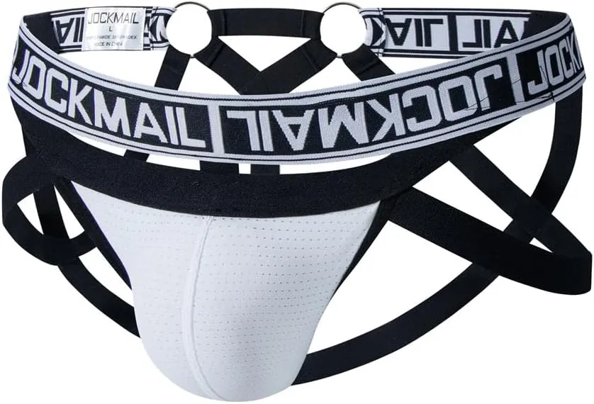 JOCKMAIL Mesh Breathable Jockstrap Athletic Supporters for Men Jock Strap Male Underwear