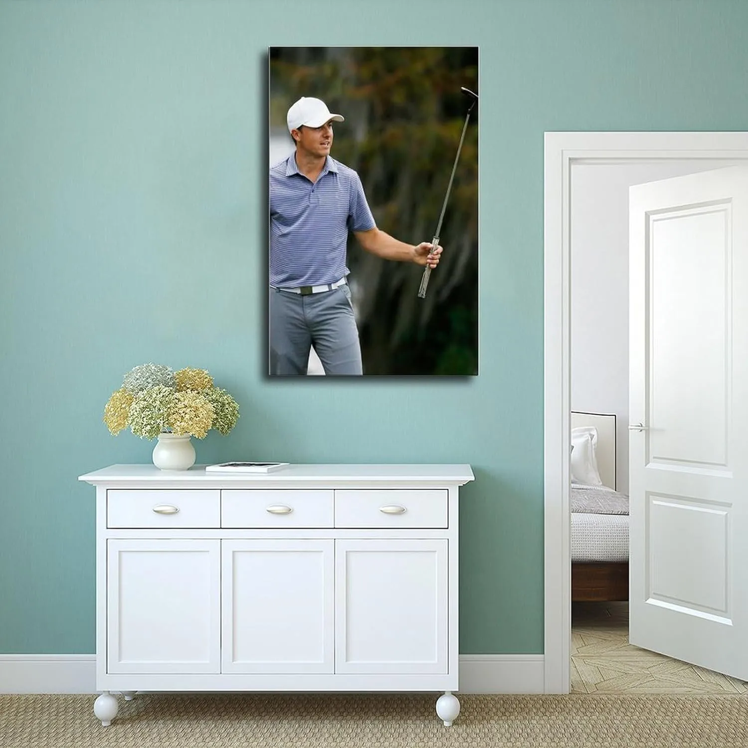 Jordan Spieth Golf Poster12 Canvas Poster Wall Art Decor Print Picture Paintings for Living Room Bedroom Decoration Unframe:12x18inch(30x45cm)