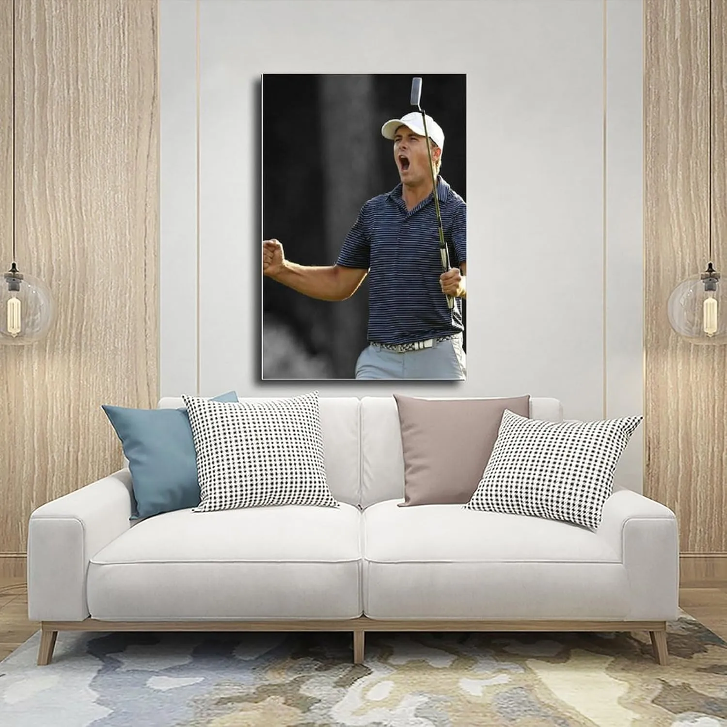 Jordan Spieth Golf Poster25 Canvas Poster Bedroom Decor Sports Landscape Office Room Decor Gift Unframe:20x30inch(50x75cm)
