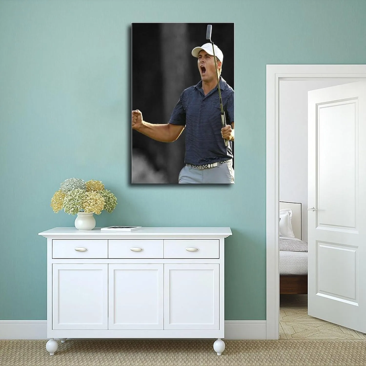 Jordan Spieth Golf Poster25 Canvas Poster Bedroom Decor Sports Landscape Office Room Decor Gift Unframe:20x30inch(50x75cm)