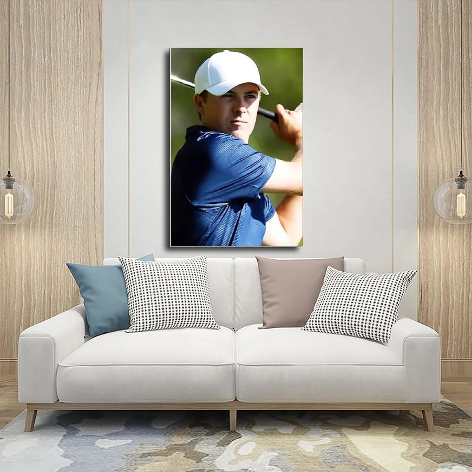 Jordan Spieth Golf Poster42 Canvas Poster Bedroom Decor Sports Landscape Office Room Decor Gift Unframe:24x36inch(60x90cm)