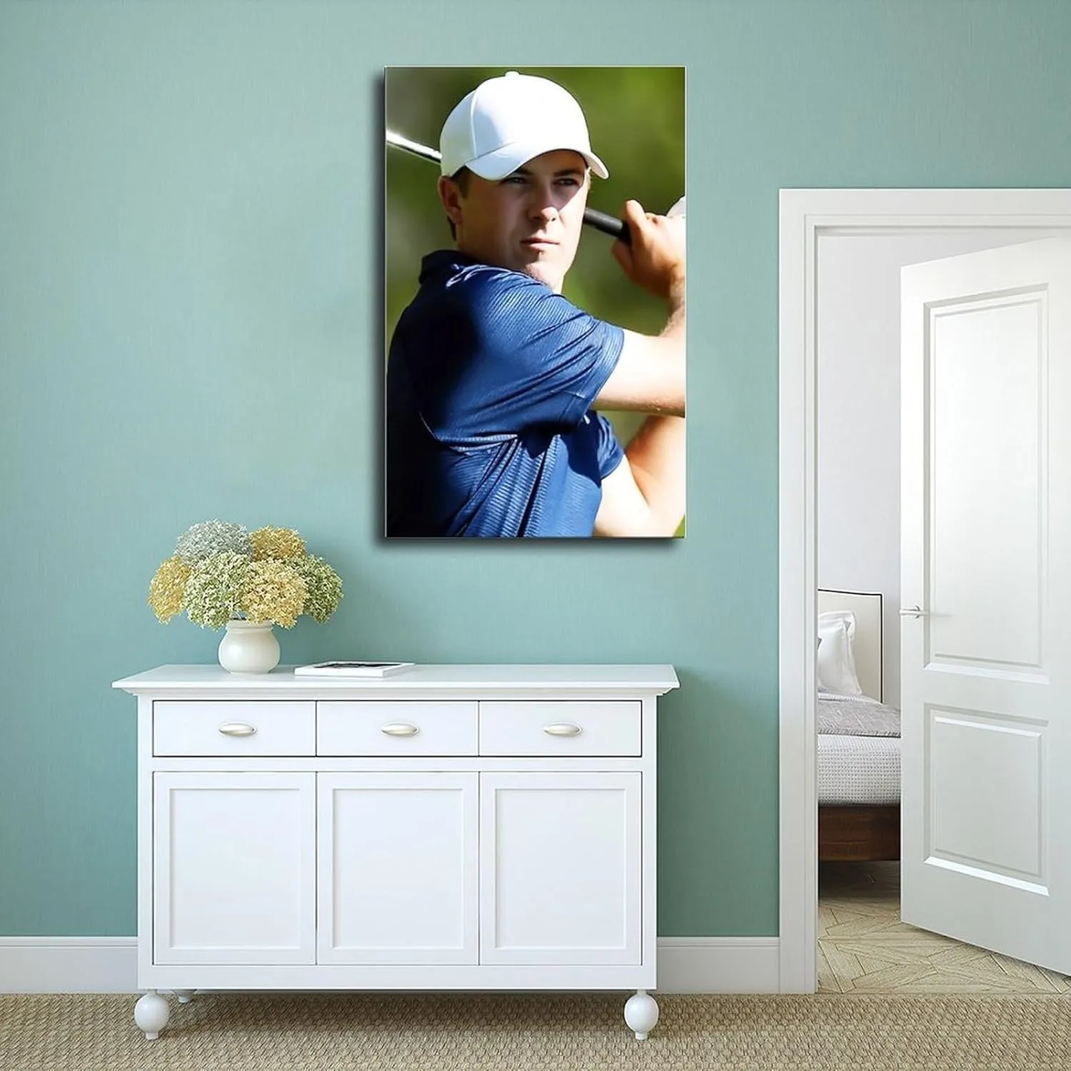Jordan Spieth Golf Poster42 Canvas Poster Bedroom Decor Sports Landscape Office Room Decor Gift Unframe:24x36inch(60x90cm)