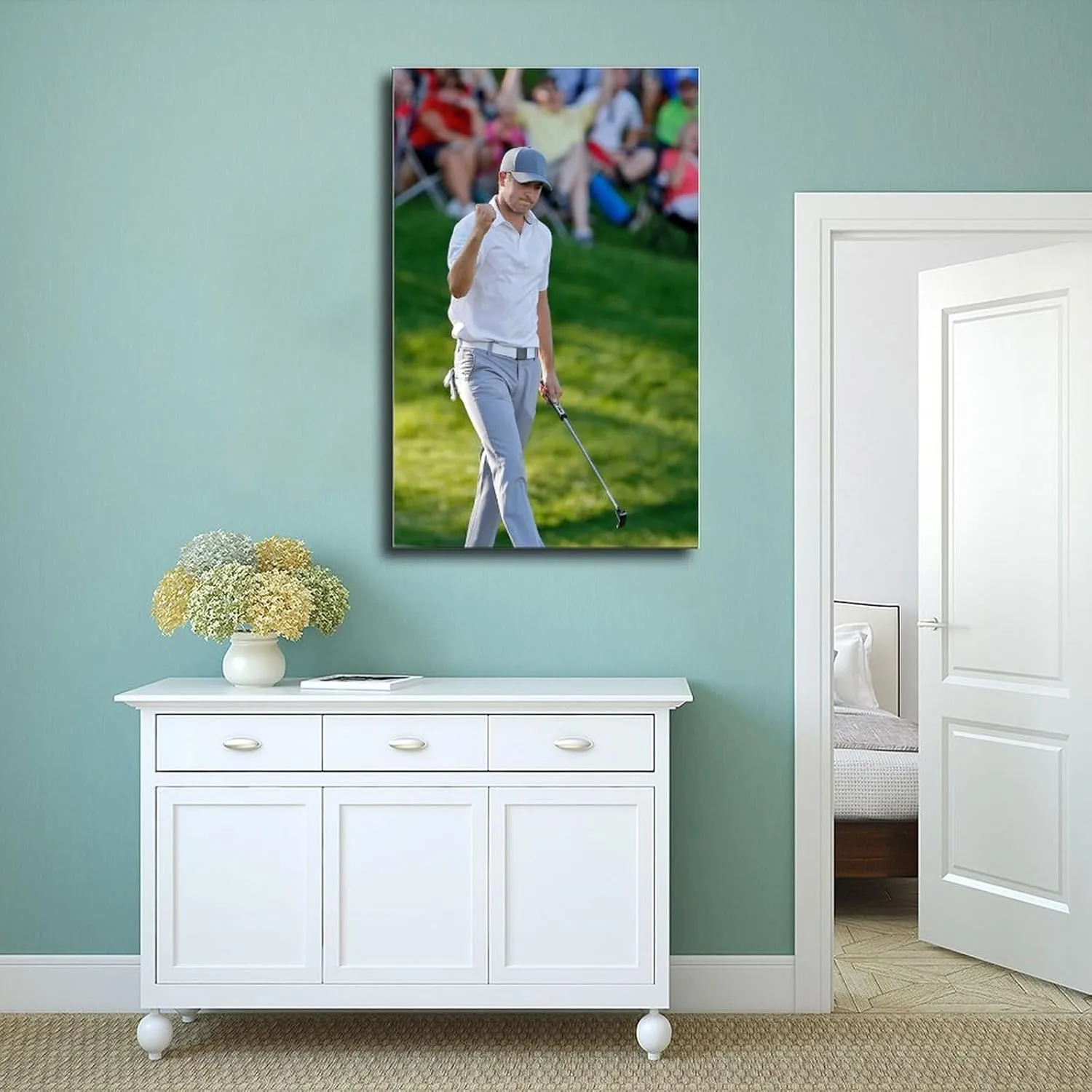 Jordan Spieth Golf Poster44 Canvas Poster Bedroom Decor Sports Landscape Office Room Decor Gift Unframe:16x24inch(40x60cm)