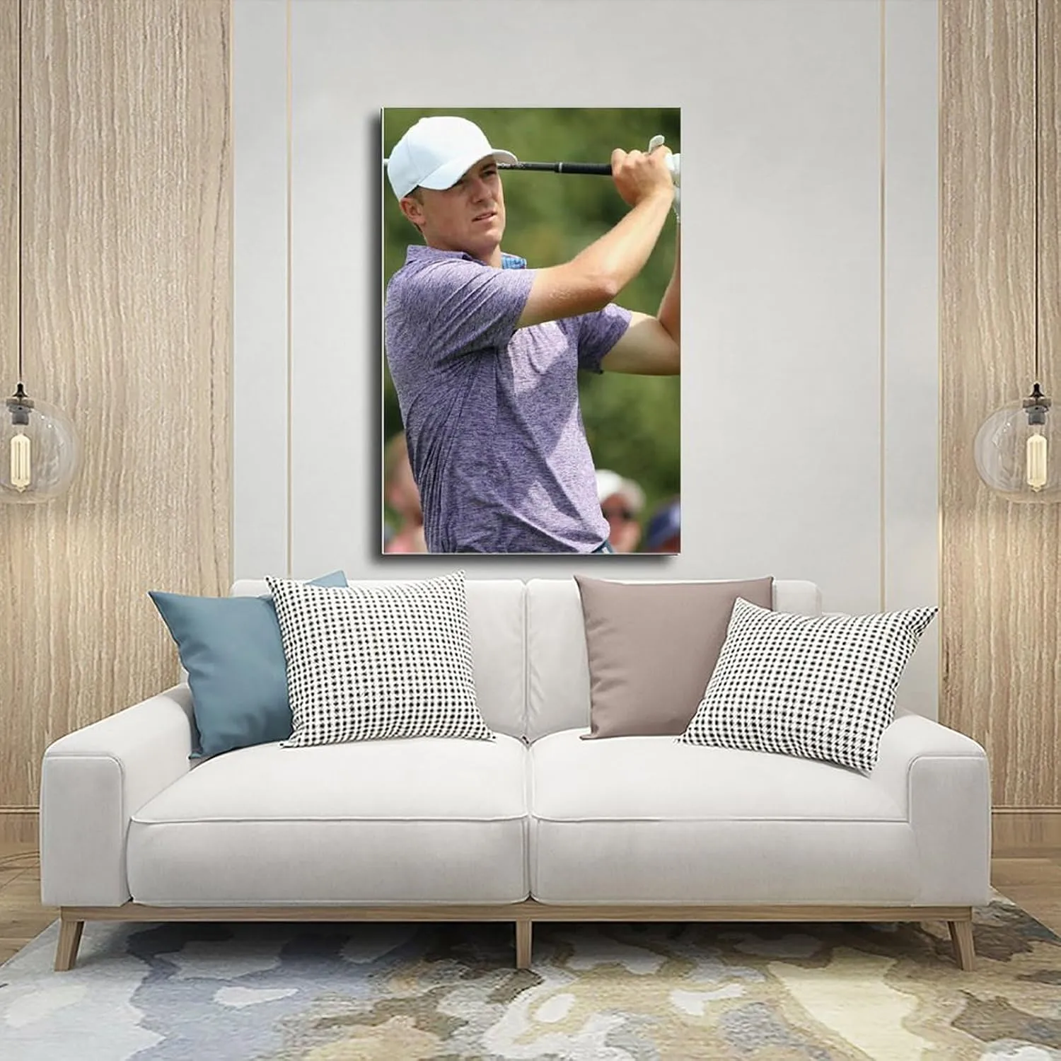 Jordan Spieth Golf Poster65 Canvas Poster Bedroom Decor Sports Landscape Office Room Decor Gift Unframe:12x18inch(30x45cm)