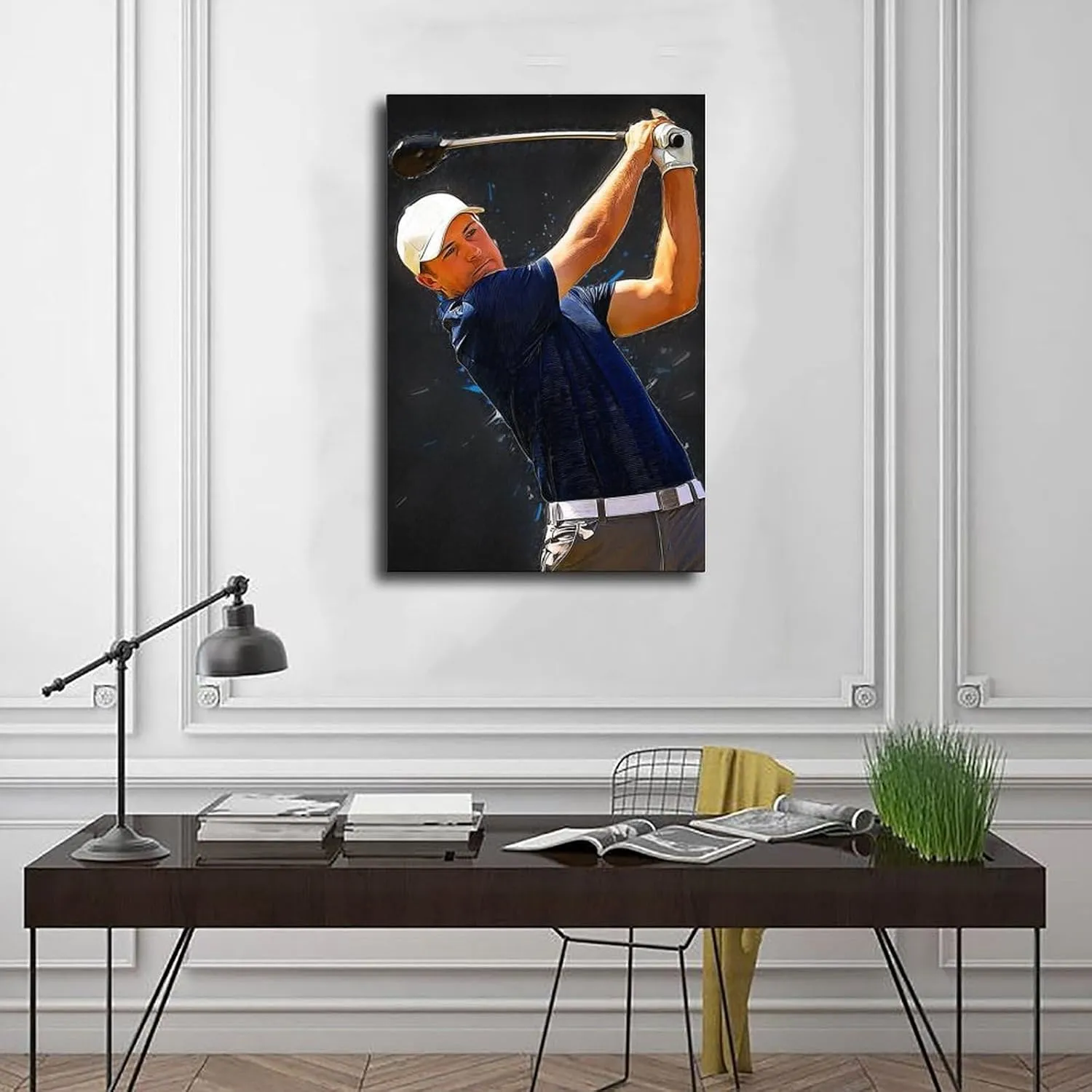 Jordan Spieth Golf Poster80 Canvas Poster Bedroom Decor Sports Landscape Office Room Decor Gift Unframe:12x18inch(30x45cm)