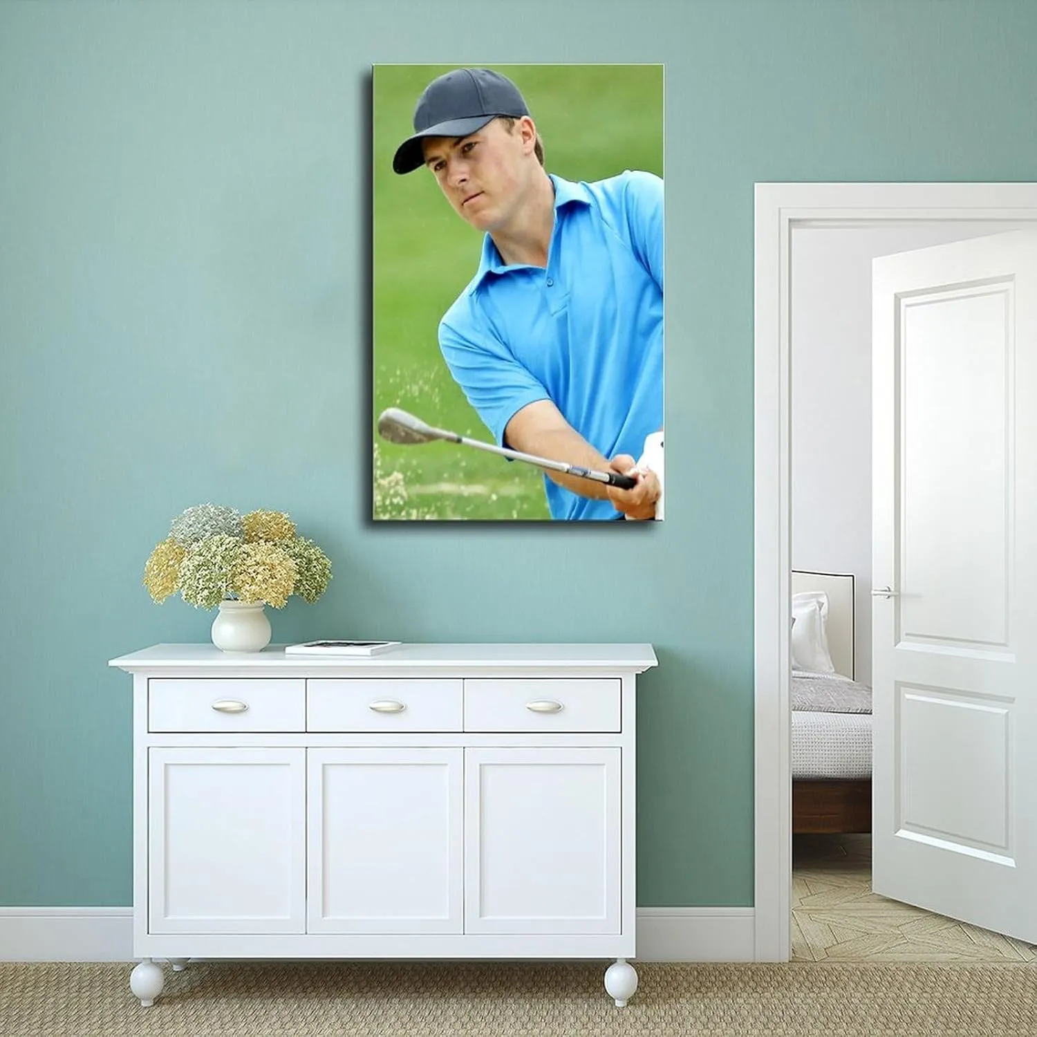 Jordan Spieth Golf Poster81 Canvas Poster Bedroom Decor Sports Landscape Office Room Decor Gift Unframe:12x18inch(30x45cm)