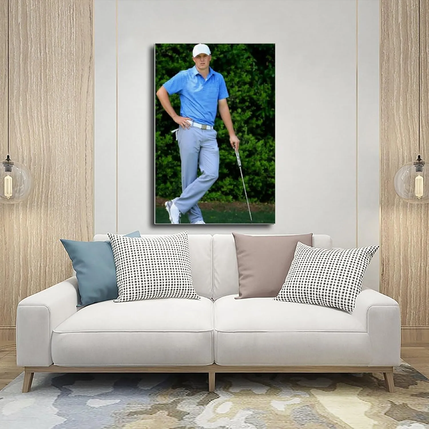 Jordan Spieth Golf Poster84 Canvas Poster Bedroom Decor Sports Landscape Office Room Decor Gift Unframe:24x36inch(60x90cm)