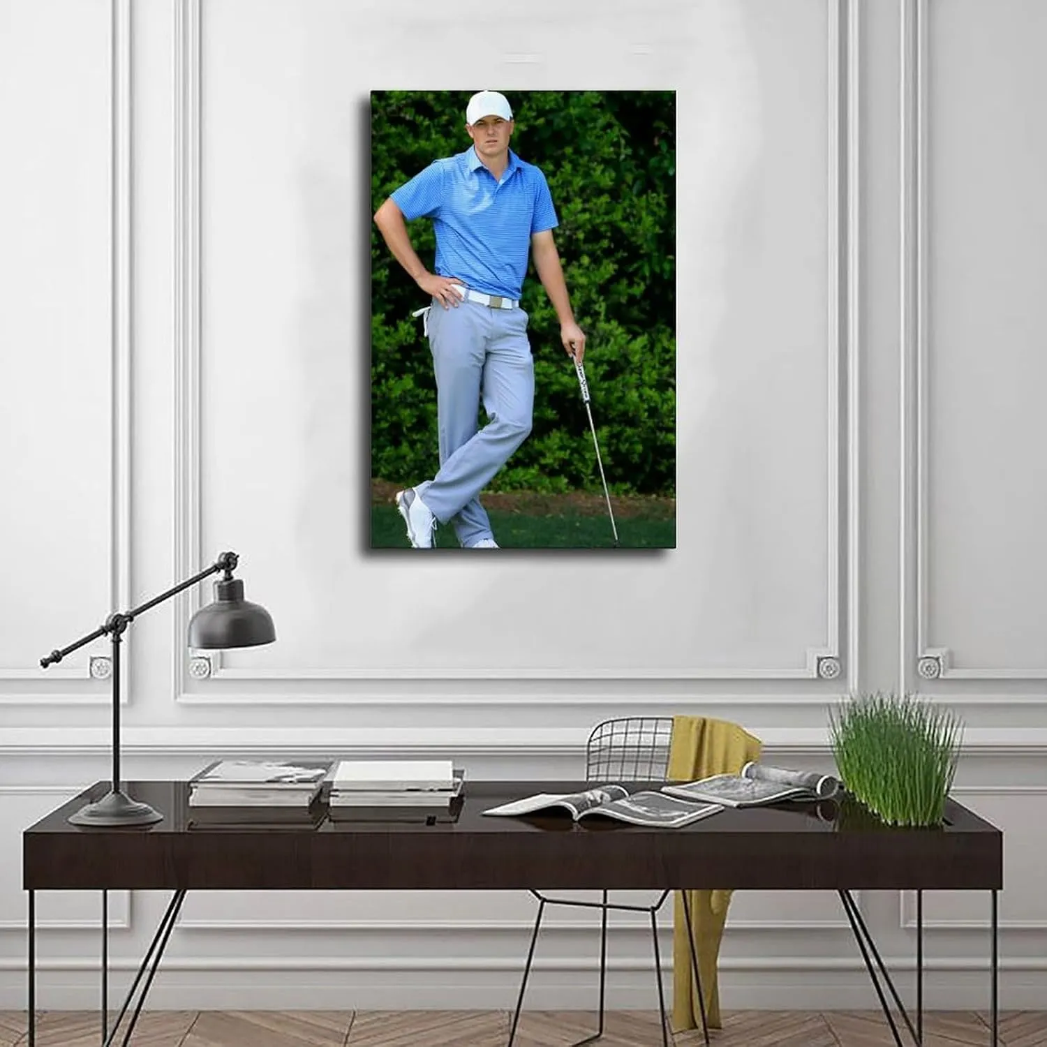 Jordan Spieth Golf Poster84 Canvas Poster Bedroom Decor Sports Landscape Office Room Decor Gift Unframe:24x36inch(60x90cm)