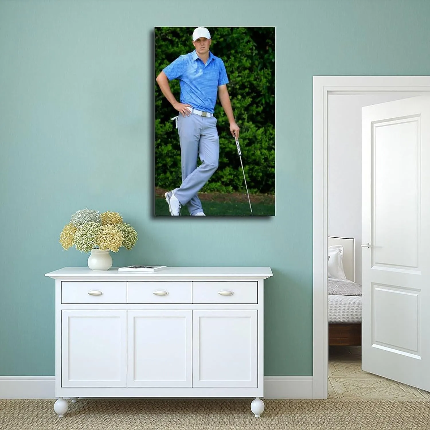 Jordan Spieth Golf Poster84 Canvas Poster Bedroom Decor Sports Landscape Office Room Decor Gift Unframe:24x36inch(60x90cm)