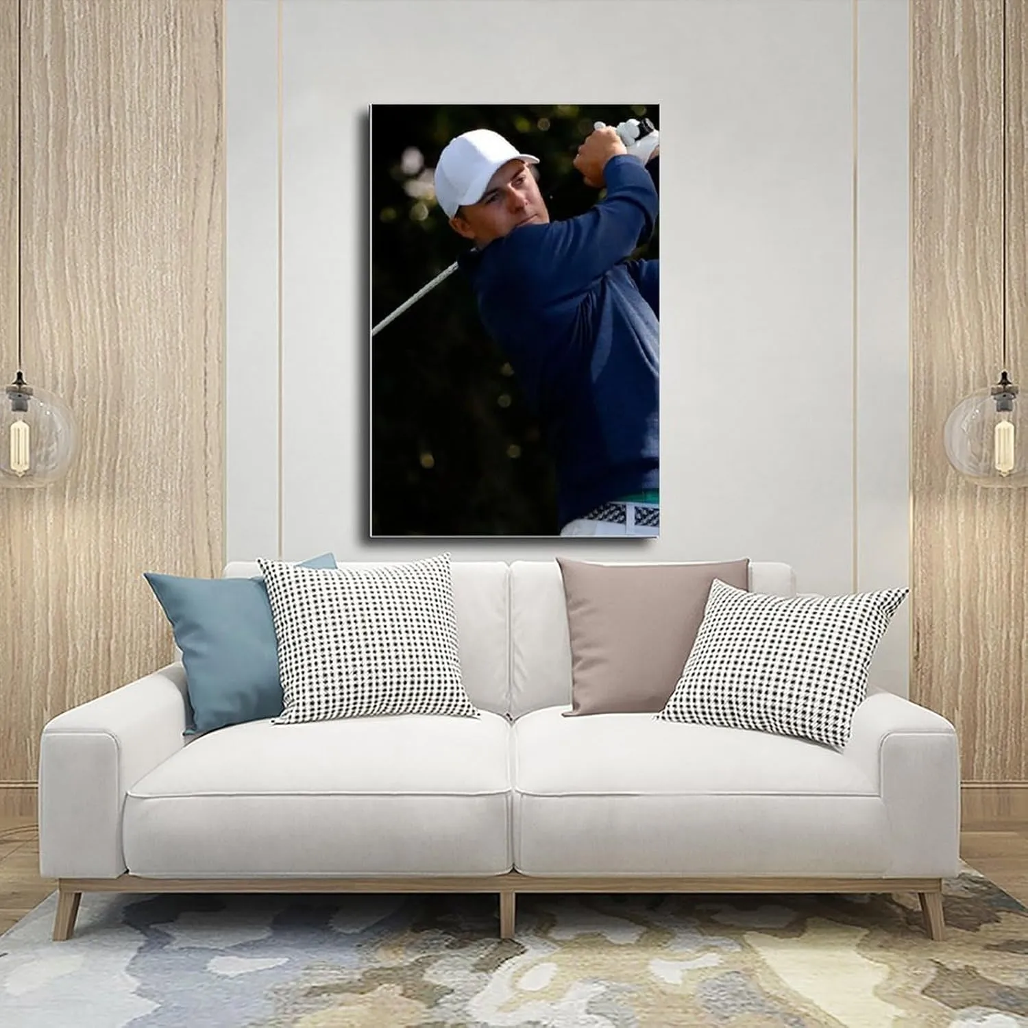 Jordan Spieth Golf Poster87 Canvas Poster Bedroom Decor Sports Landscape Office Room Decor Gift Unframe:16x24inch(40x60cm)
