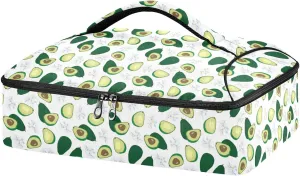Kcldeci Insulated Thermal Food Carrier Insulated Casserole Carrier for Hot or Cold Food, Avocado and Fruit Pulp Insulated Tote Bag for Potluck Cookouts Parties Picnic,Lasagna Lugger