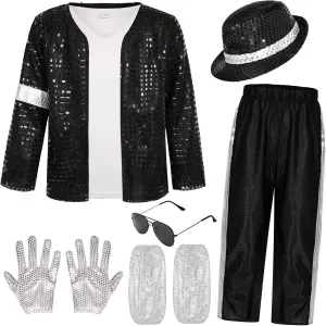 Kids 80s 90s Pop Star Costume, Dance Party Outfit, Halloween Costume