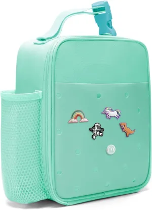 Kids Insulated Lunch Bag - Durable, Double-Insulated Cooler for Ages 3 ; Holds Lunch Box, Water Bottle & Snacks; Easy-Clean Fabric, Zippered Pockets, & Customizable Design for School & Travel