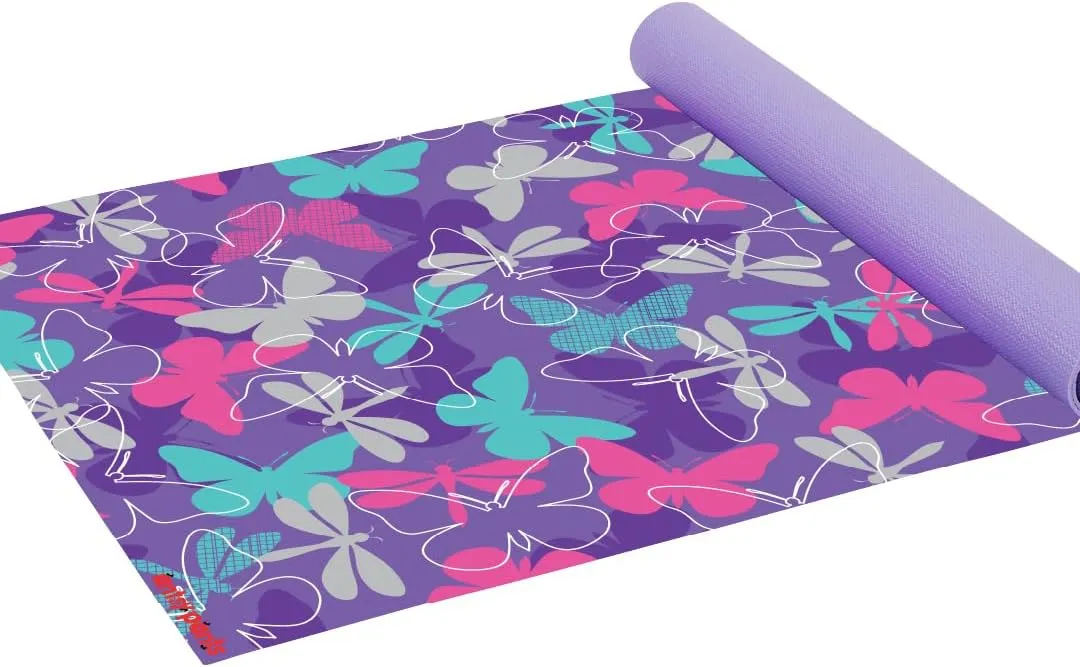Kids Yoga Mat - Yoga Mat for Kids, Yoga Mats for Home Workout, Travel Yoga Mat, Yoga Mat Non Slip, 60” x 24”, 3mm Free of Toxic Phthalates