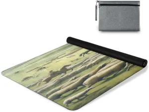 Kigai Grassland Sheep Yoga Mat Home Eco-friendly Exercise Workout Mat Extra Thick Non-Slip Texture Pro Yoga Mat for Yoga Pilates Fitness and Floor Exercise