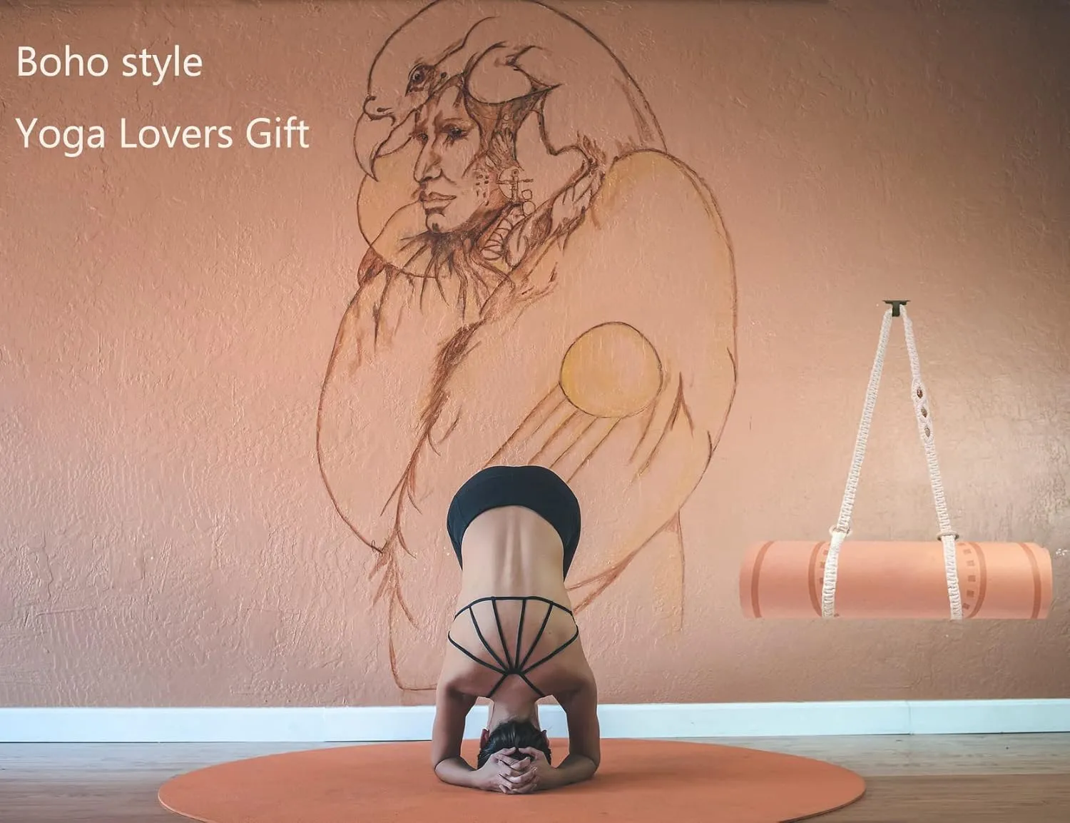 kiido Macrame Yoga Mat Carrying Strap [MAT NOT Included], Hand Woven Multi-Purpose Strap/Carrier