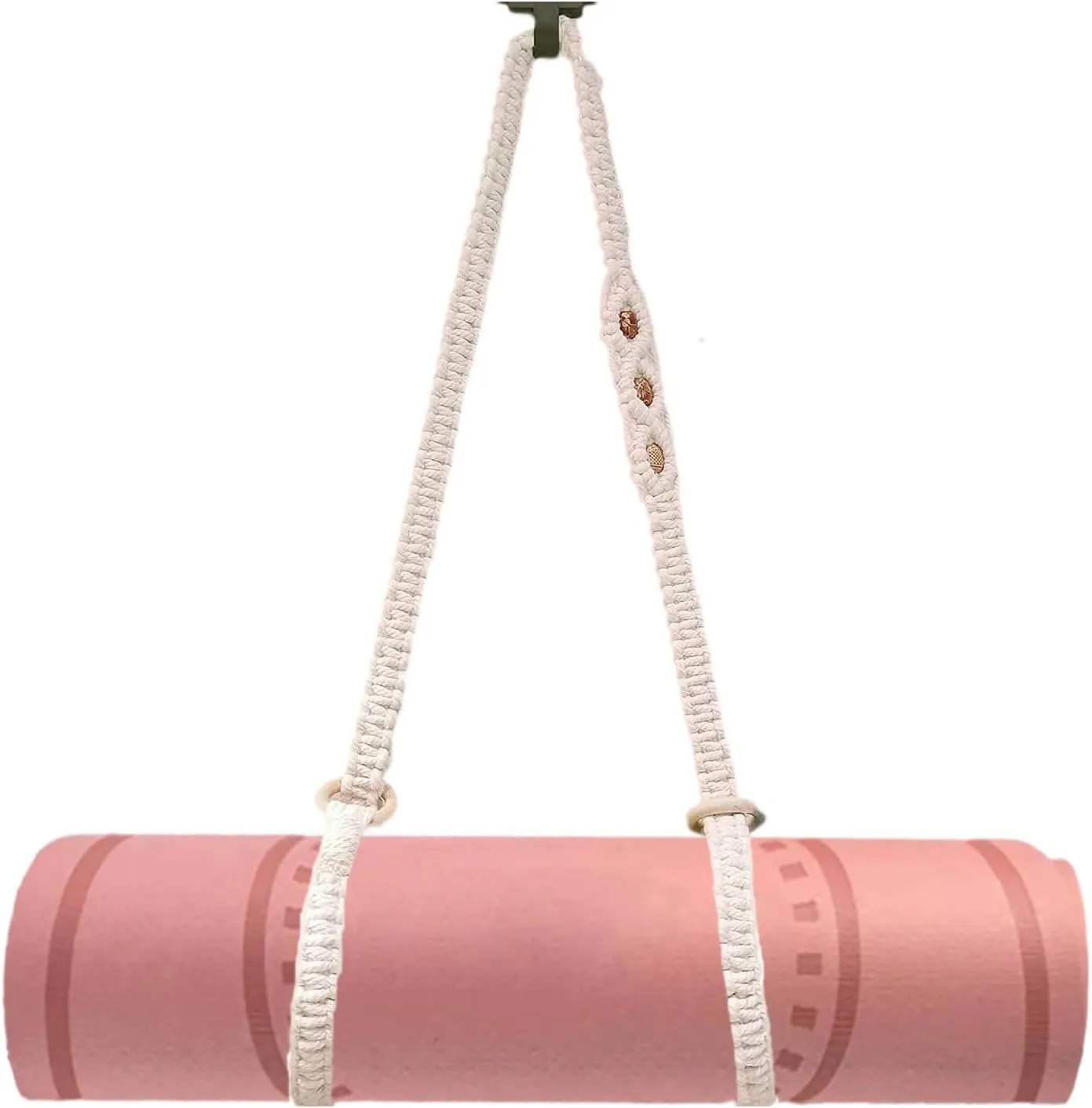 kiido Macrame Yoga Mat Carrying Strap [MAT NOT Included], Hand Woven Multi-Purpose Strap/Carrier